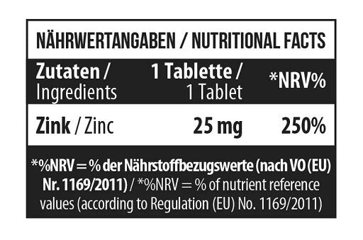 MST - Zinc Chelate Bisglycinate 180 Tabletten