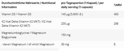 INLEAD Vitamin D3 K2 Magnesium 120 Kapseln