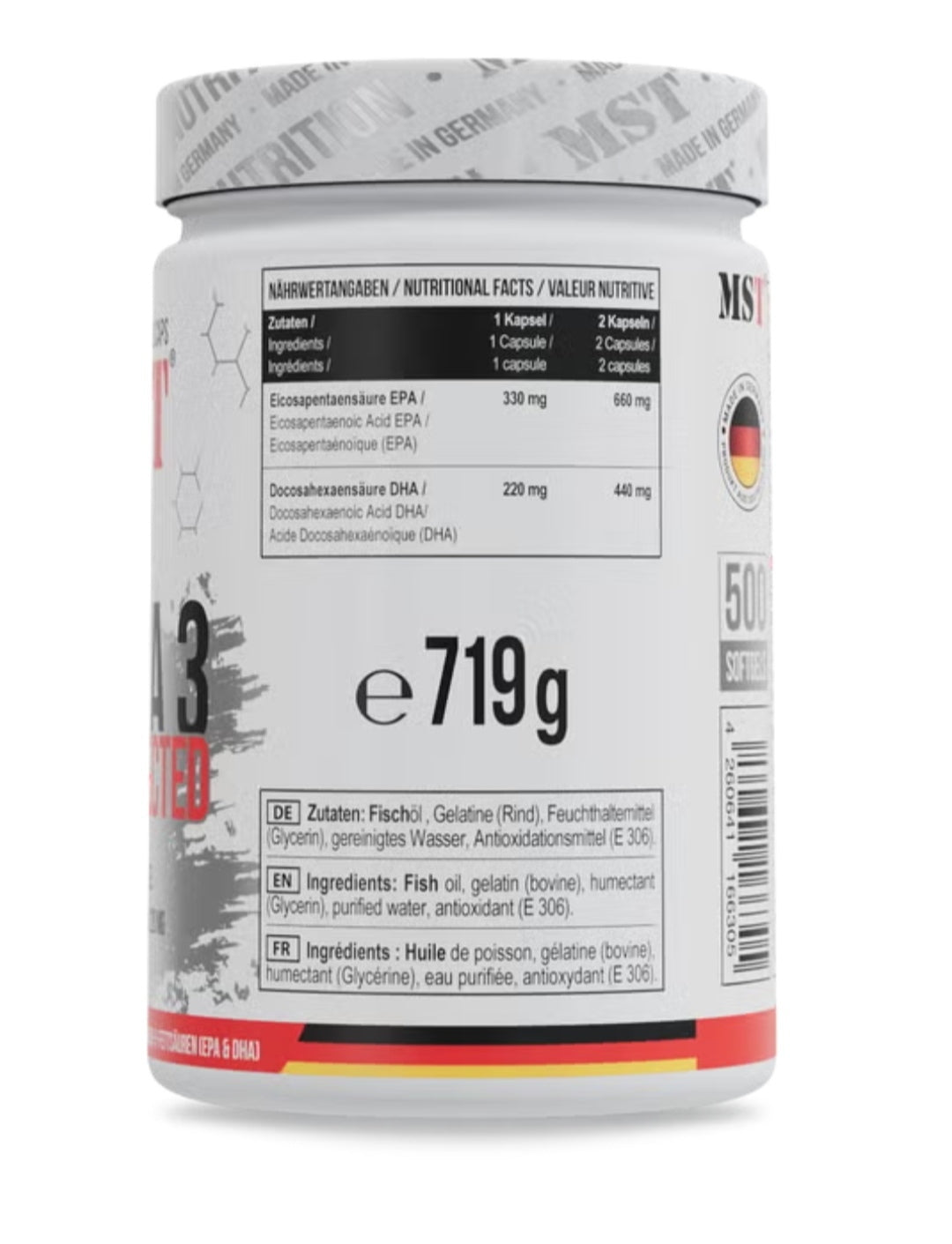 MST - Omega 3 Selected 500 Kapseln