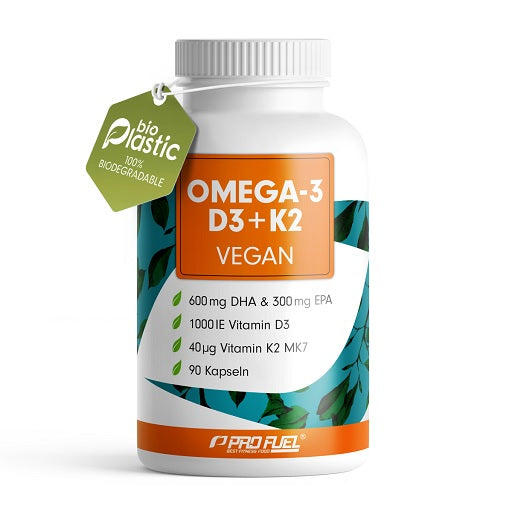 ProFuel Omega 3  D3  K2 90 Algenöl Kapseln