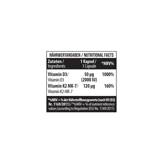 MST - Vitamin D3  K2  MK-7 120 Kapseln