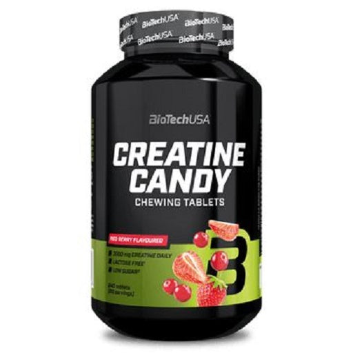 BioTech Creatine Candy Red berry - 240 Tabletten